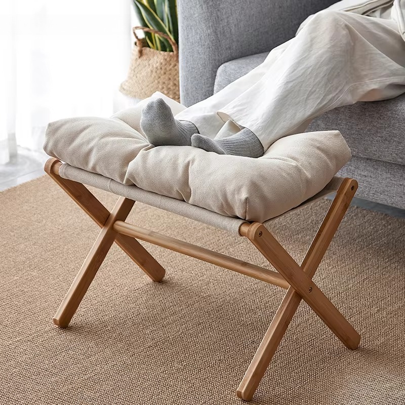 Footrest Under Desk - 調節可能なフットレストスツール、ソフトクッション付き、モダンなオットマン、リビングルームのソファ用レッグレスト、人間工学に基づいたデスク下サポート、家庭用