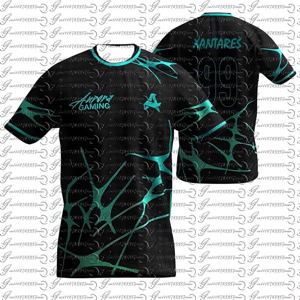 Esports Gaming Club - オーロラゲーミングeスポーツクラブ新作サマーユニフォームCS2 ESLプロリーグトレーニングジャージ選手カスタマイズTシャツ家族お揃い