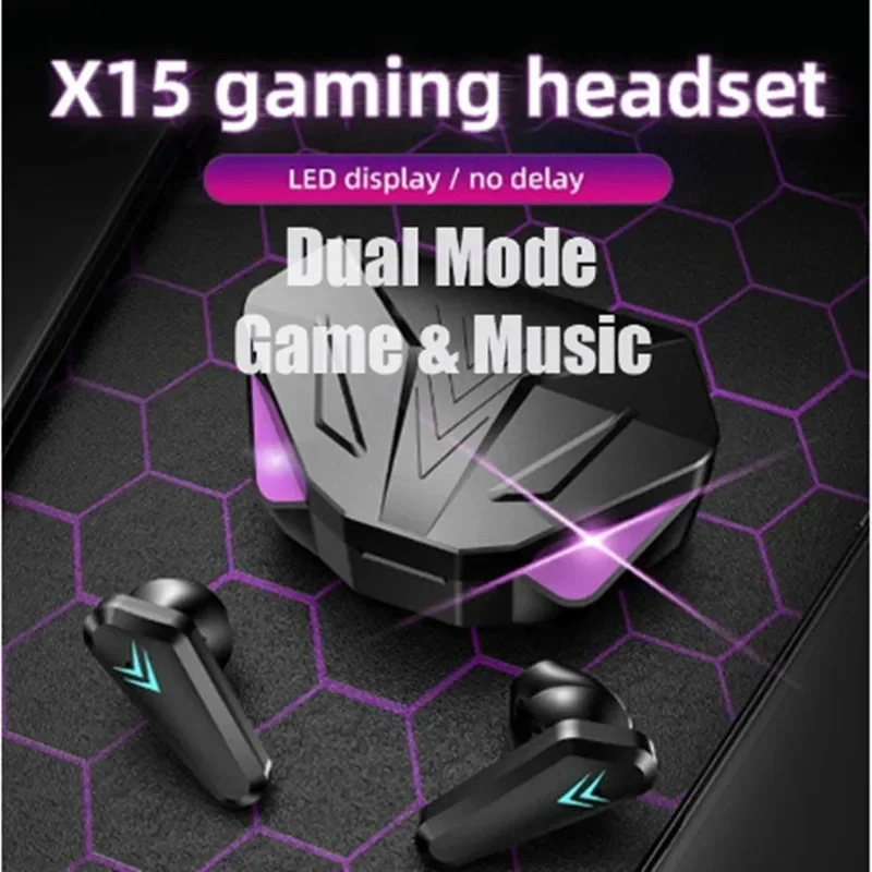 Esports Gaming Monitor - Bluetoothワイヤレスヘッドセット,ゲーミングヘッドセット,ゲーミングヘッドセット,マイク付きゲーミングヘッドセット,ハンズフリー,新品,65ms