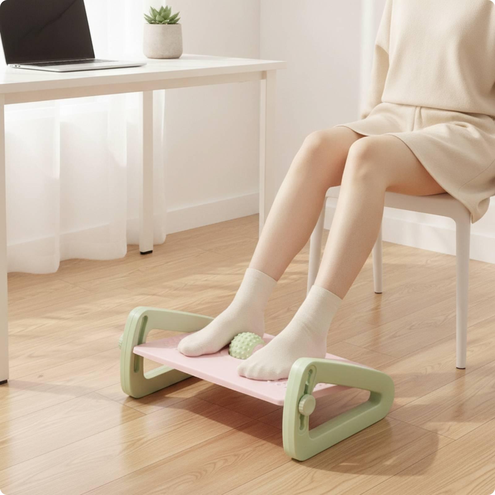 デスク下用フットレスト、人間工学に基づいた調整可能なマッサー - Footrest Under Desk のレビューと価格