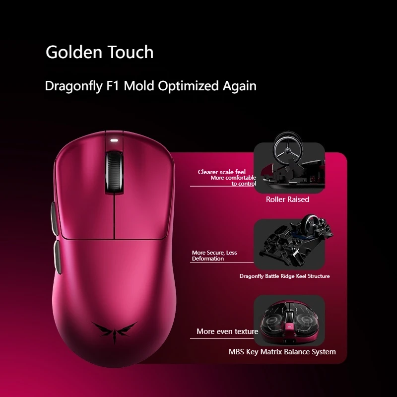 VGN ドラゴンフライ F1 V5 ワイヤレスゲーミングマウ - Esports Gaming Mouse Wireless のレビューと価格