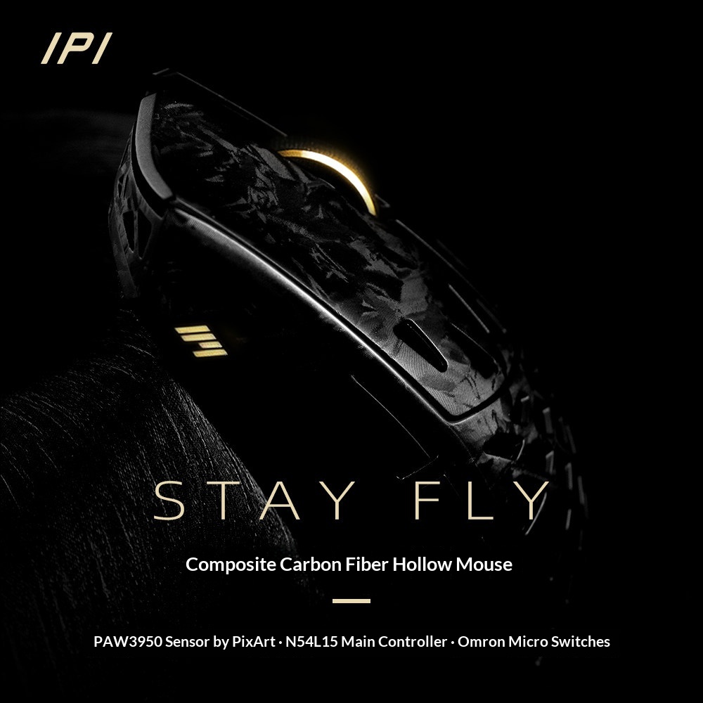 IPI FLY カーボンファイバーワイヤレスマウス PAW3 - Esports Gaming Mouse Wireless のレビューと価格