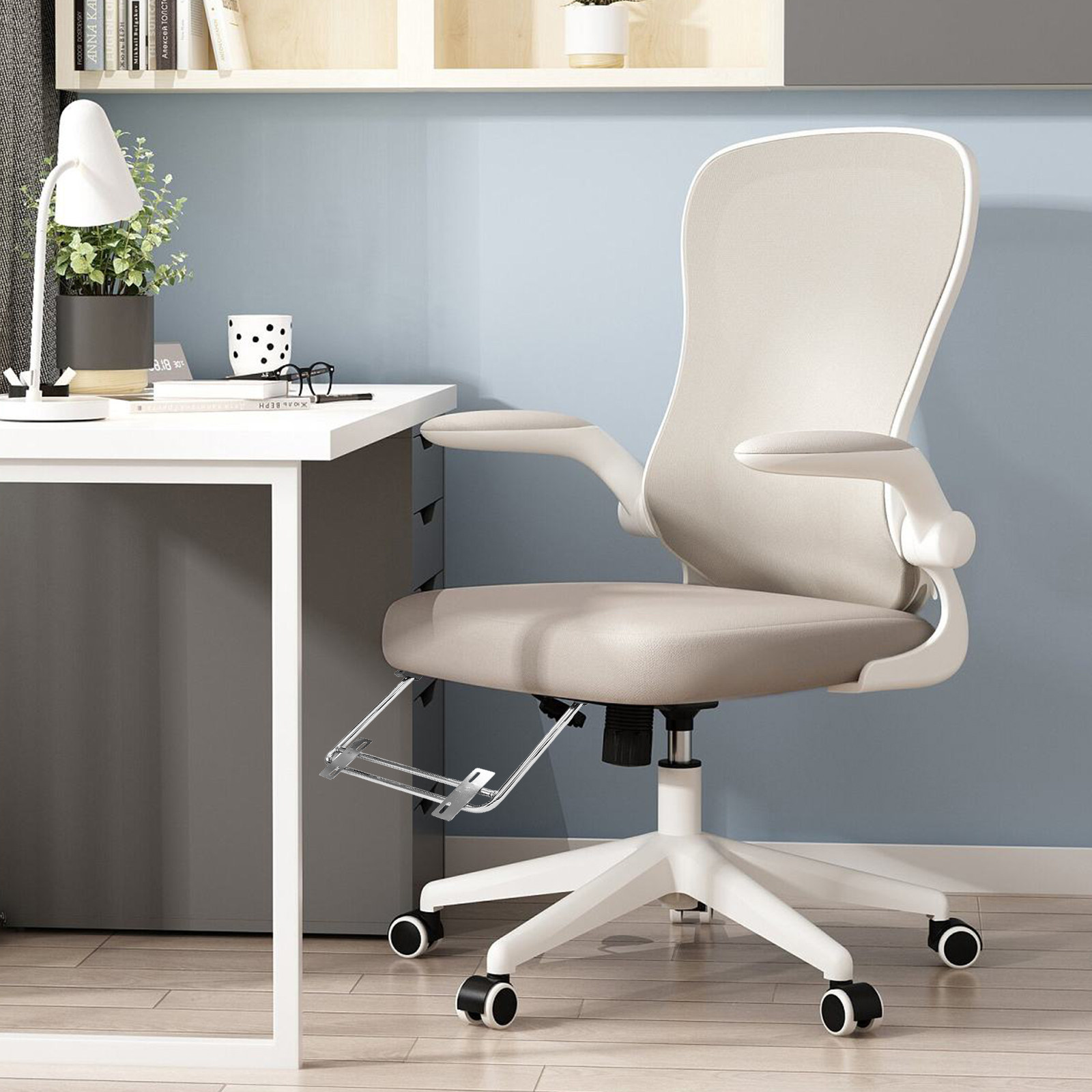 2個セット 調節可能な伸縮式フットレスト チェアアタッチメン - Footrest Under Desk のレビューと価格