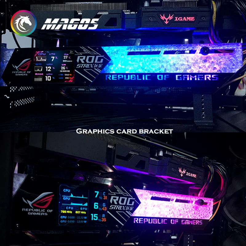 DIY 2.2 インチ LCD ディスプレイ GPU ブラケ - Esports Gaming Monitor のレビューと価格